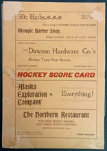 Load image into Gallery viewer, Very Rare 1900 Dawson Hockey League Vintage Two Game Program Full Lineups Vtg
