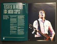 Load image into Gallery viewer, 2010 Paul McCartney Up And Coming World Concert Tour Program Music VTG
