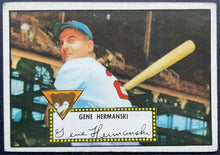 Load image into Gallery viewer, 1952 Topps Baseball Gene Hermanski #16 Chicago Cubs Vintage MLB Card
