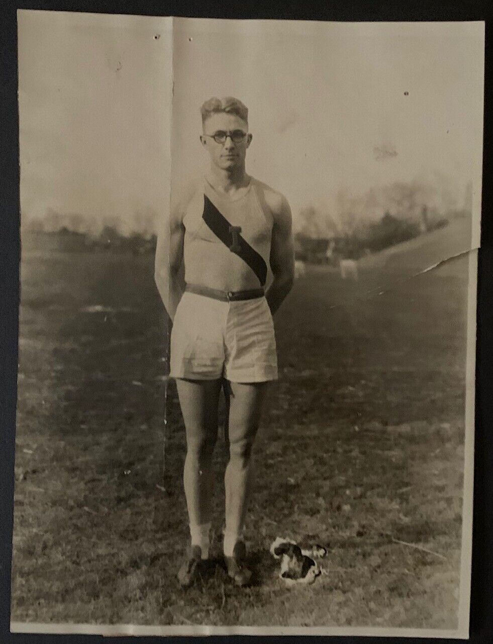 1924 Type 1 Harold Osborne Paris Olympics Photo Vintage Sports Historical LOA