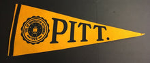 Load image into Gallery viewer, Vintage University Of Pittsburgh Pennant Pitt Panthers NCAA Full Size 30" USA
