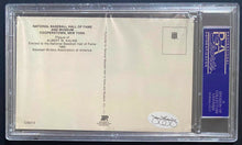 Load image into Gallery viewer, 1964 Cooperstown Baseball HOF Yellow Plaque Post Card Signed Al Kaline PSA/DNA
