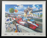 1995 Molson Indy Toronto LTD Racing Print 10th Anniversary Artist Signed COA