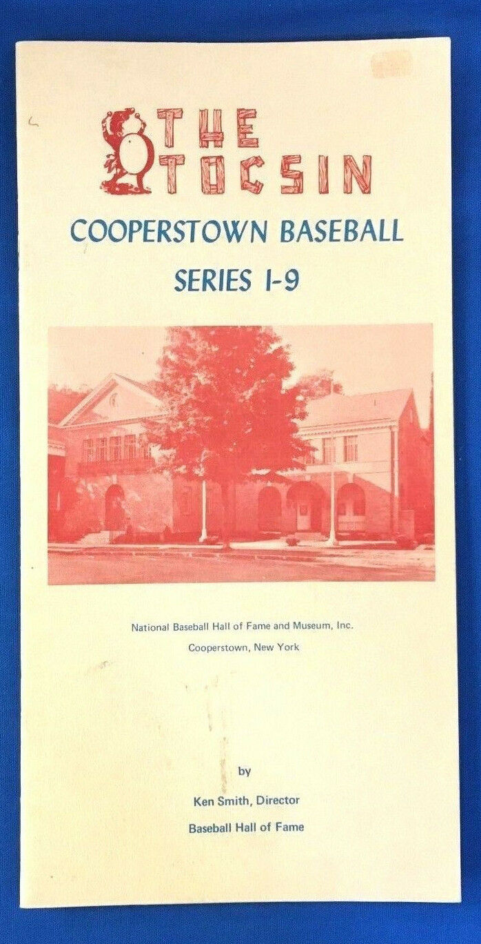 1971 Baseball Hall Of Fame Cooperstown Book Tocsin Series 1-9 Program New York
