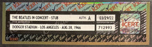 Load image into Gallery viewer, 1966 Dodger Stadium Beatles Slabbed Concert Ticket Green Authenticated iCert
