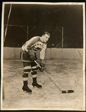 Load image into Gallery viewer, 1938 NHL Hockey Vintage Photo New York Americans Hall of Famer Nels Stewart LOA
