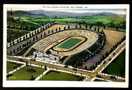 1930's Baltimore Stadium Maryland Football Vintage Postcard