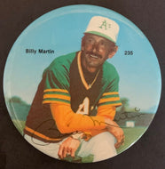 Billy Martin Oakland Athletics Facsimile Signature Pinback MLB Baseball Vintage
