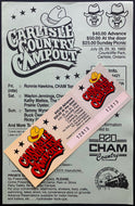 1989 Carlisle Country Campout Handbill + Unused Ticket Jennings Pride Wynette +