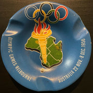 1956 Summer Olympics Colored Ashtray Keepsake Melbourne Australia James Zavitz