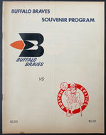 1973 NBA Game Program Toronto Maple Leaf Gardens Buffalo Braves Boston Celtics