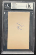Load image into Gallery viewer, Chuck Rayner Autographed Signed Index Card Beckett Slabbed Authenticated NHL
