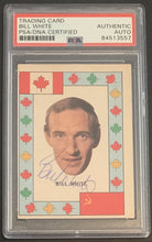 Load image into Gallery viewer, 1972-73 O-Pee-Chee Hockey Team Canada Bill White Signed Card NHL Auto PSA/DNA
