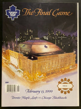 Load image into Gallery viewer, 1999 Toronto Maple Leaf Gardens Final Game Program Leafs vs Chicago Blackhawks

