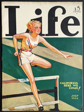 Load image into Gallery viewer, July 1932 Life Magazine Los Angeles Summer Olympics Issue/Cover Sports Vintage
