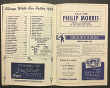 Load image into Gallery viewer, 1946 MLB Baseball Comiskey Park Program Chicago White Sox v Detroit Tigers
