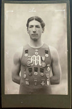 Load image into Gallery viewer, 1899 Lucien Barnes Autographed Vintage Cabinet Photo Track Star Mercersburg
