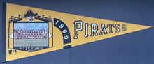 Load image into Gallery viewer, 1969 Pittsburgh Pirates Team Photo Full Size Pennant Baseball Roberto Clemente
