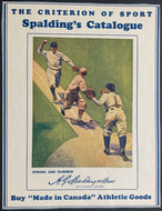 1929 Spalding Canada Spring + Summer Catalogue Cover Only Baseball Vintage MLB