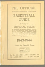 Load image into Gallery viewer, 1943-44 Official Basketball Guide Rules Barnes &amp; Company New York Vintage
