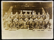 1938-39 AHL Hockey Vintage 1 Photo New Haven Eagles Team Picture Facsimile Autos