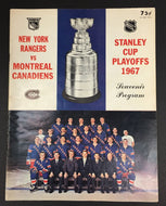 1967 NHL Playoff Program Game 3 New York Rangers v Montreal Canadiens Vtg Hockey