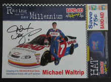 Load image into Gallery viewer, 2000 Season NASCAR Driver Michael Waltrip Autographed Poster + Bio Signed Racing
