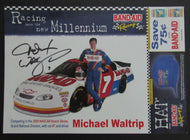 2000 Season NASCAR Driver Michael Waltrip Autographed Poster + Bio Signed Racing