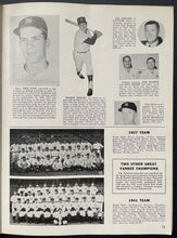 Load image into Gallery viewer, 1963 New York Yankees v Los Angeles LA Dodgers MLB World Series Baseball Program
