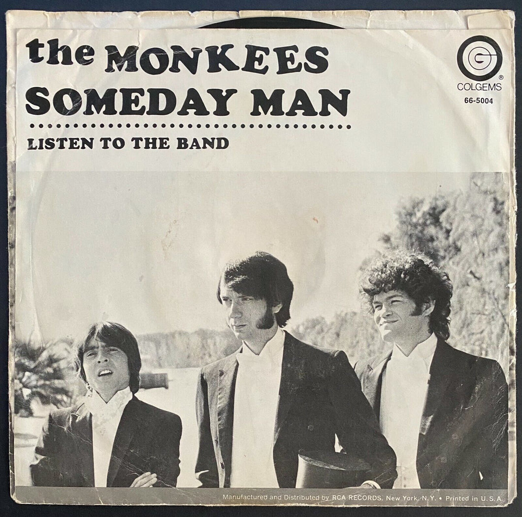1969 Monkees Some Day Man/Listen To The Band Single Vinyl Record
