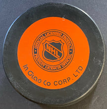Load image into Gallery viewer, Adam Oates / Joe Juneau Signed Hockey Puck VTG NHL Boston Bruins
