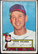 Load image into Gallery viewer, 1952 Topps Baseball #258 Steve Gromek MLB Card Cleveland Indians 5th Series
