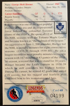 Load image into Gallery viewer, Red Horner Autographed Signed Hockey Hall of Fame Postcard NHL VTG JSA Leafs
