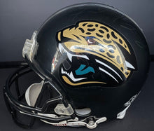 Load image into Gallery viewer, Byron Leftwich Fred Taylor Jacksonville Jaguars Signed Riddell Helmet NFL JSA
