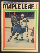 Load image into Gallery viewer, 1976 Maple Leaf Gardens NHL Hockey Program Leafs vs California Golden Seals
