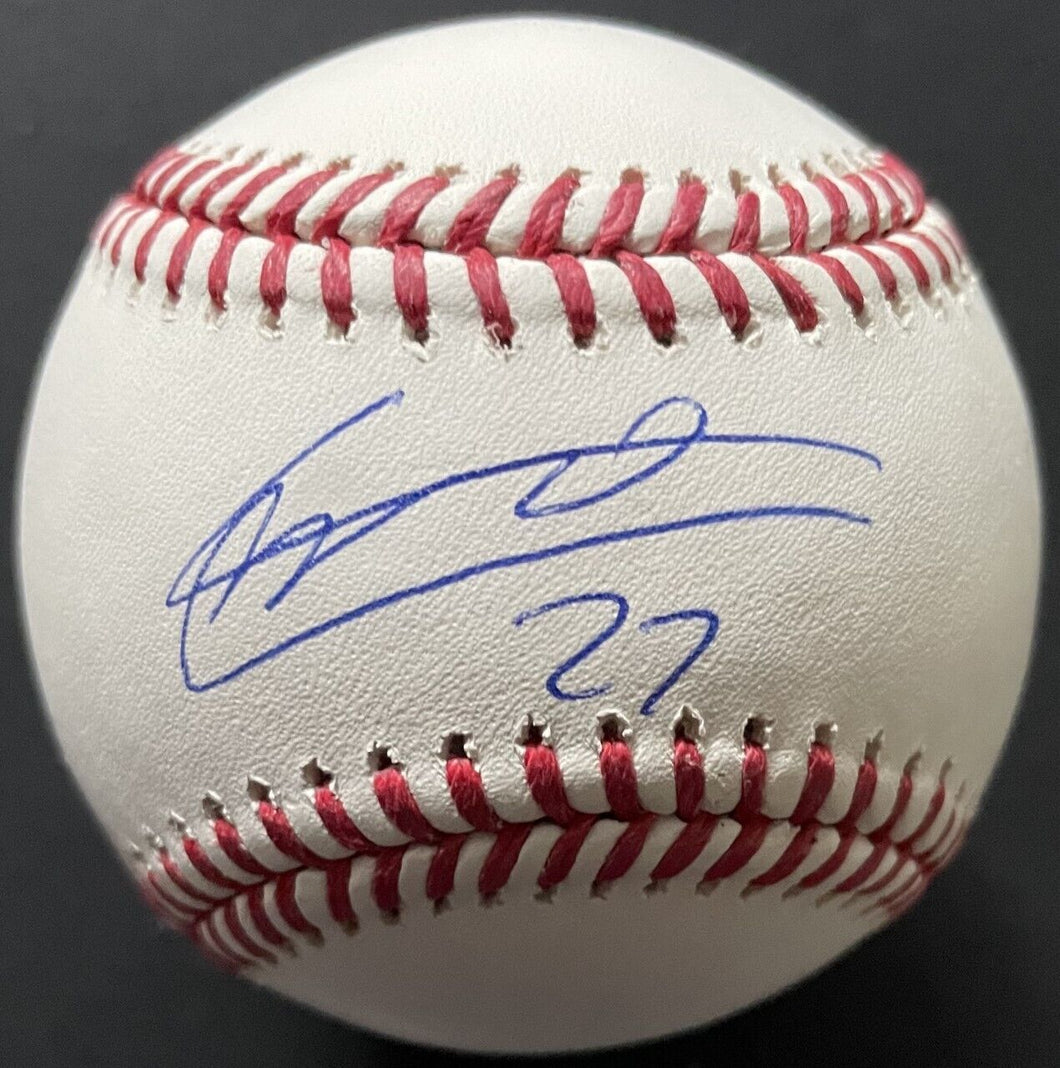 Vladimir Guerrero Jr. Autographed Major League Rawlings Baseball Blue Jays JSA