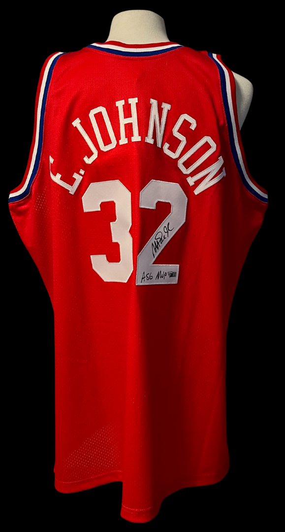 Magic Johnson Signed 1991 NBA All Star Game Basketball Jersey Fanatics Authentic