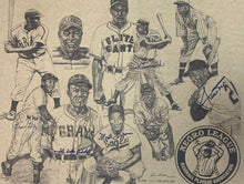 Load image into Gallery viewer, Negro League Legends Vintage Autographed Multi Signed Print x5 Players JSA LOA
