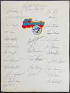 1978 Toronto Blue Jays Team Autographed Oversized Card Signed x30 MLB HOF