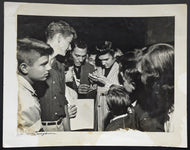 1956 Elvis Presley Type 1 Photograph Signed By Photographer Norman Bergson VTG