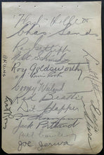 Load image into Gallery viewer, 1936-37 Vintage Signed NHL Hockey 16 Boston Bruins 8 Hall Of Famers Autographed
