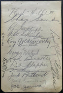 1936-37 Vintage Signed NHL Hockey 16 Boston Bruins 8 Hall Of Famers Autographed