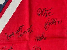 Load image into Gallery viewer, 1999 New York Giants Team Signed Flag NFL Football Michael Strahan JSA LOA
