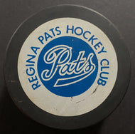 Circa 1972 Vintage WHL Hockey Regina Pats Official Game Used Puck