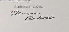 Load image into Gallery viewer, Norman Rockwell Signed Letter on Personal Letterhead Autographed JSA LOA
