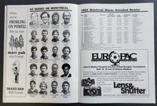 Load image into Gallery viewer, 1982 Empire Stadium NASL Program Vancouver Whitecaps vs Montreal Manics Soccer
