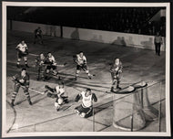 Original Type 1 Photo Sawchuk Stasiuk Kelly Pronovost Ullman Maple Leafs NHL HOF