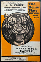 Load image into Gallery viewer, 1937 Tiger Stadium MLB Baseball Scorecard Program Tigers vs Chicago White Sox
