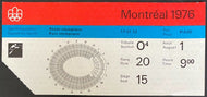 1976 Montreal Stade Olympique Summer Olympics Vintage Equestrian Sports Ticket