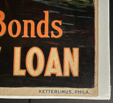 Load image into Gallery viewer, 1917 Original Vintage WWI US Gov't Liberty Loan Poster War Propaganda Riesenberg

